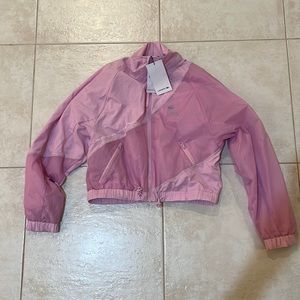 Lacoste pink zip up